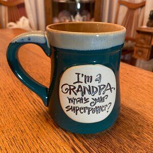 I'm a Grandpa, What's Your Superpower? Burton + Burton Coffee Cup Mug